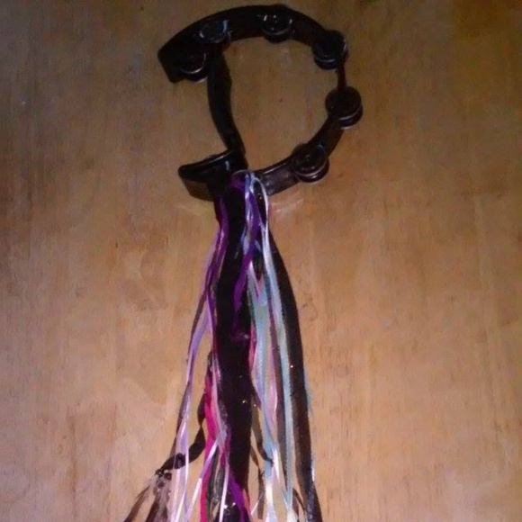 Black Moon Tambourine Inspired by Stevie Nicks W. Ribbons Handmade - Picture 7 of 9